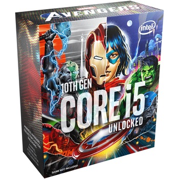 Procesor Intel® Core™ i5-10600KA Comet Lake, 4.1GHz, 12MB, Socket 1200, Marvels Avengers Collectors Edition Packaging Procesor Intel® Core™ i5-10600KA Comet Lake, 4.1GHz, 12MB, Socket 1200, Marvels Avengers Collectors Edition Packaging