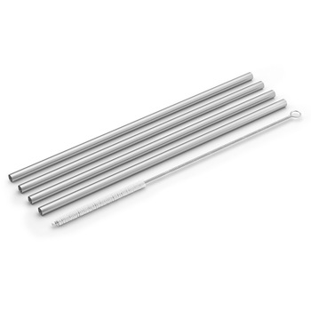 Set 4 paie metalice si perie pentru curatare, Gefu Set 4 paie metalice si perie pentru curatare, Gefu