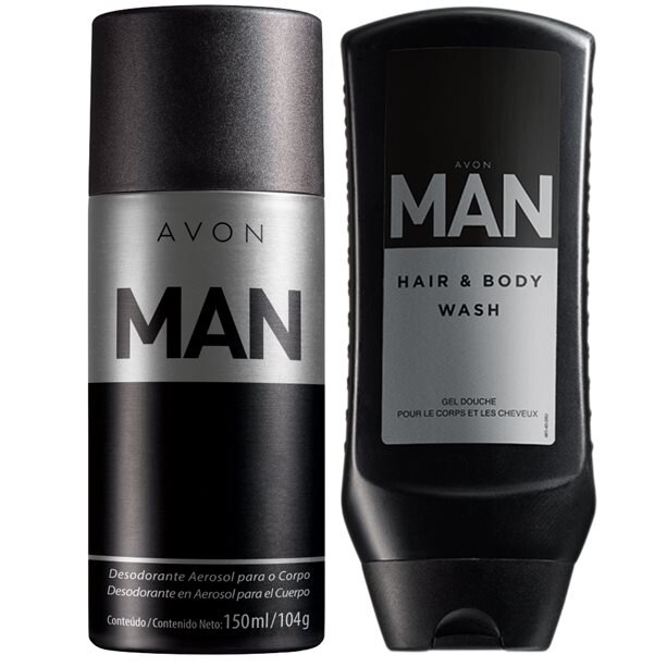 Set 2 bucati Avon Man, 400 ml