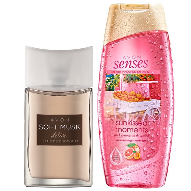 Set 2 bucati Gel de dus Soft Musk Delice, 100 ml