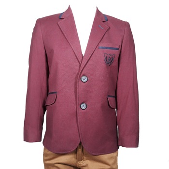 Sacou baieti, grena/ bleumarin Sacou baieti, grena/ bleumarin