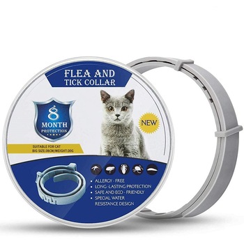 Zgarda Antiparazitara pe Baza de Uleiuri din Plante , LittleDomi, pentru Purici si Capuse, Protectie pana la 8 luni pentru Caini si Pisici talie mica, Fara Alergeni, 38x1cm, Silicon, Gri Zgarda Antiparazitara pe Baza de Uleiuri din Plante , LittleDomi, pentru Purici si Capuse, Protectie pana la 8 luni pentru Caini si Pisici talie mica, Fara Alergeni, 38x1cm, Silicon, Gri