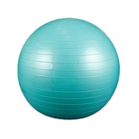 Minge pentru fitness, yoga, pilates, exercitii gimnastica, recuperare, stabilitate, fitball indoor si outdoor, 65 cm, verde azur