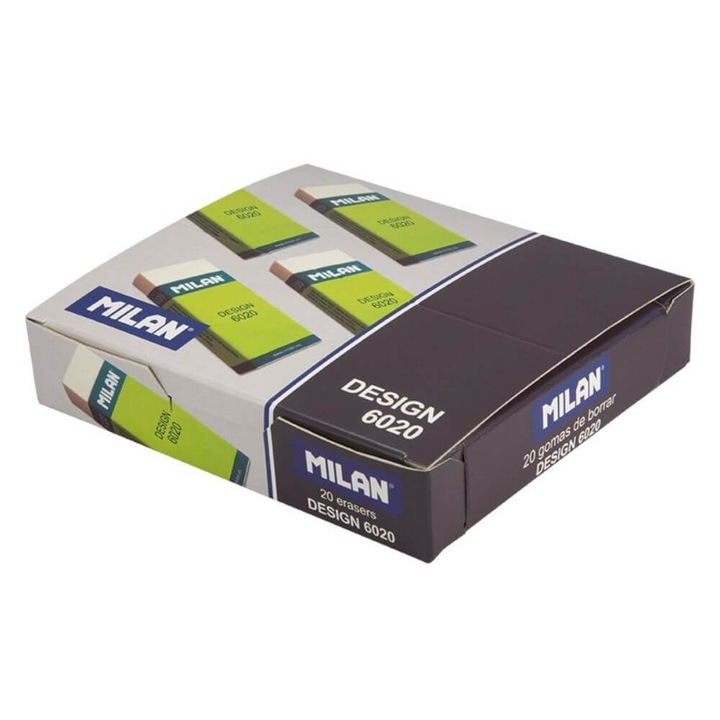 Set 20 Radiere Dreptunghiulare MILAN 6020, Cauciuc Sintetic, Ambalaj de Protectie, Culoare Alba