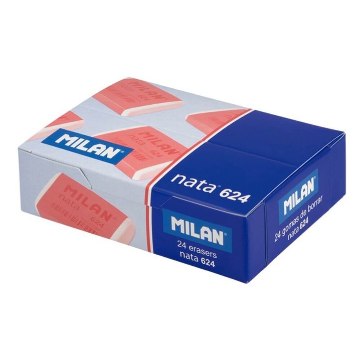 Set 24 Radiere MILAN Nata 624, Cauciuc Sintetic, Ambalaj de Protectie, Culoare Alba
