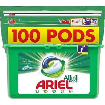 Detergent capsule Ariel All in One PODS Mountain Spring, 100 spalari Detergent capsule Ariel All in One PODS Mountain Spring, 100 spalari
