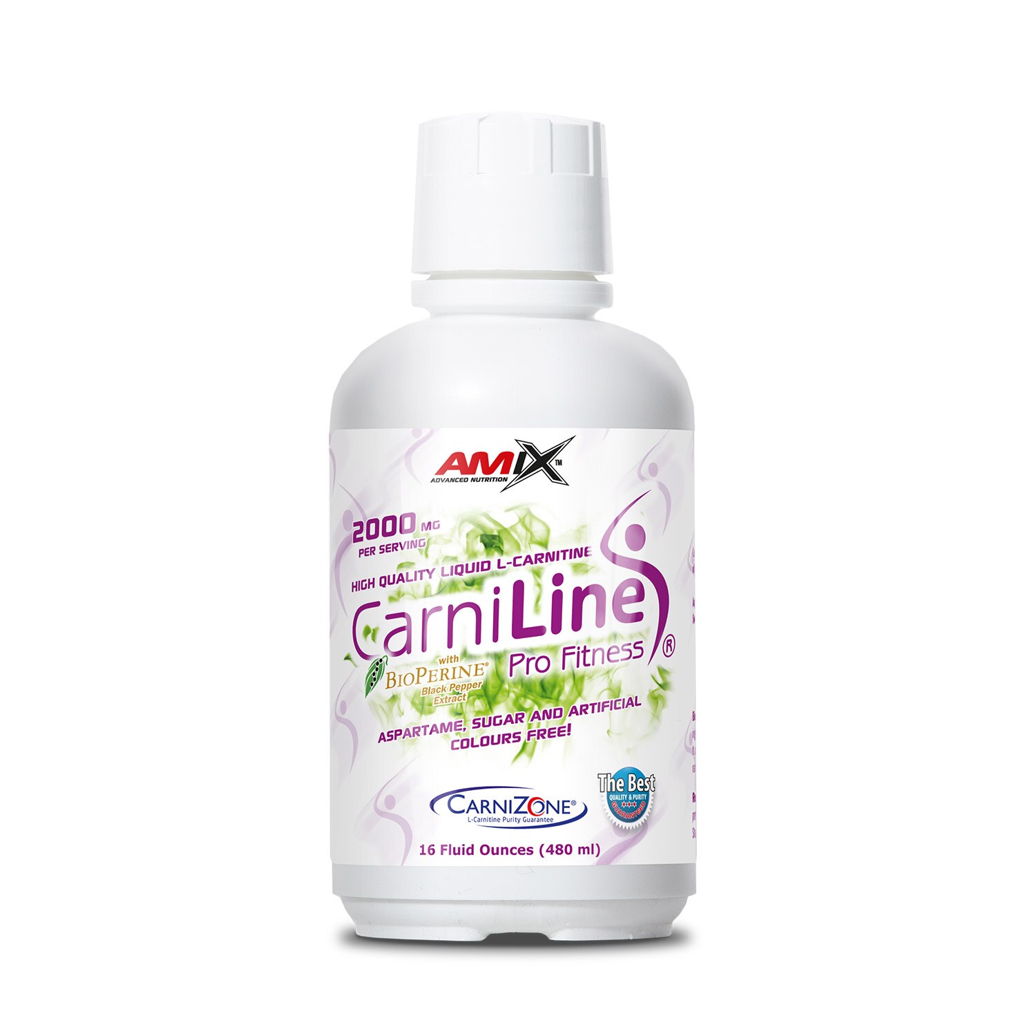 Supliment nutritiv Amix Carniline Pro Fitness 2000 Portocale Rosii 480 ml
