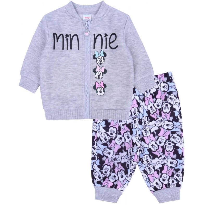 Trening bebe, Minnie cu fundita, gri
