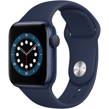 Apple Watch 6, GPS, Carcasa Blue Aluminium 40mm, Deep Navy Sport Band Apple Watch 6, GPS, Carcasa Blue Aluminium 40mm, Deep Navy Sport Band