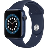 Apple Watch 6, GPS, Carcasa Blue Aluminium 44mm, Deep Navy Sport Band