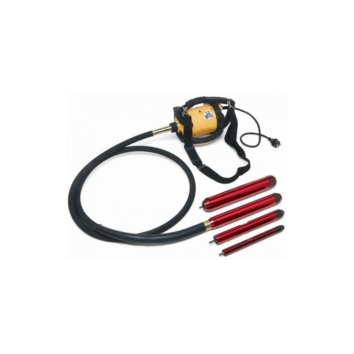 Vibrator pentru beton DINGO-ENAR, putere motor 2300W, ax antrenare 6m, cap vibrare 38mm, alimentare 230V
