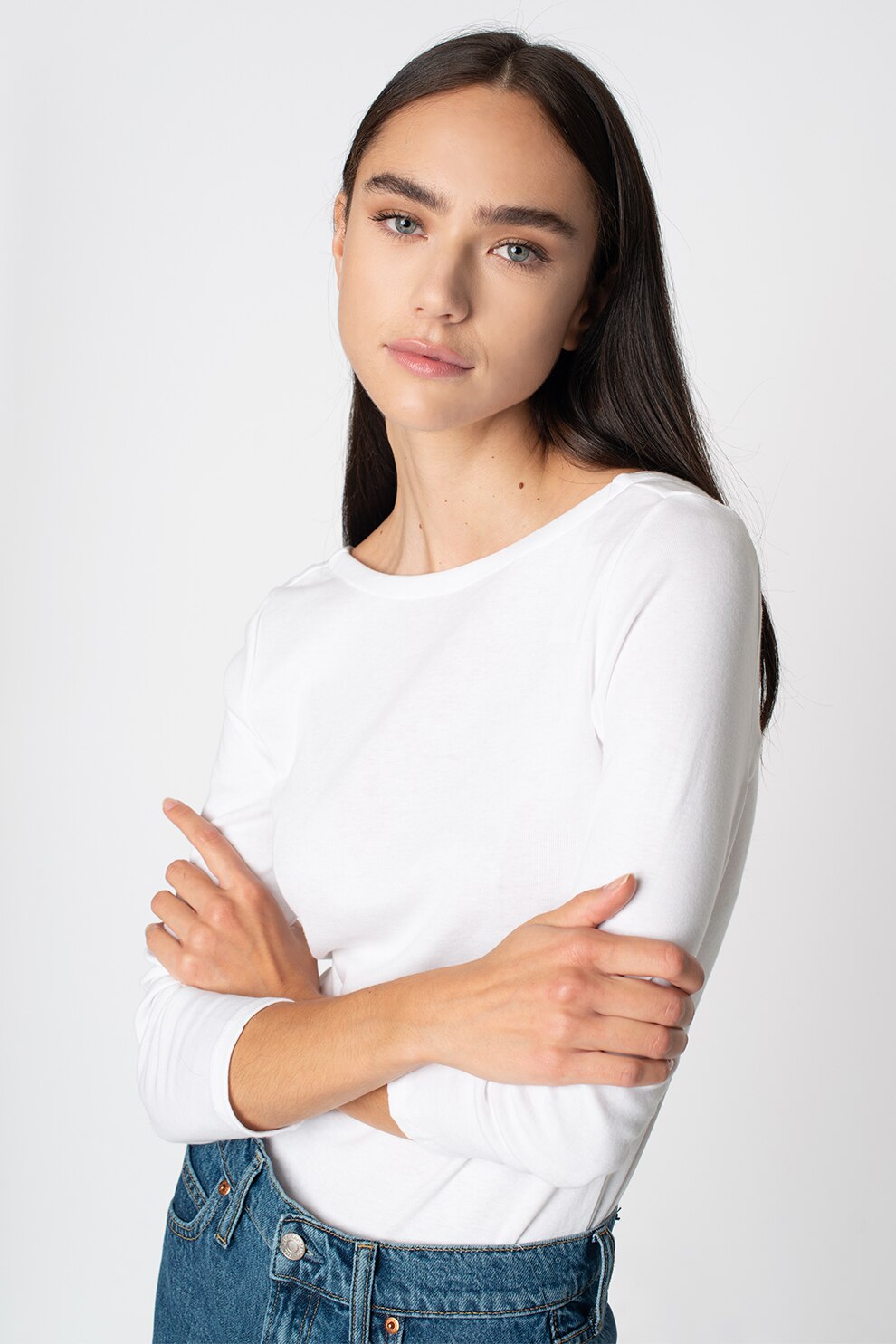 GAP, Bluza cu decolteu rotund 12, Alb