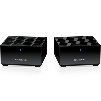 Router Wi-Fi Netgear Nighthawk MK62, sistem mesh, router si satelit, 4K UHD, dual-band, tehnologie Wi-Fi 6, negru Router Wi-Fi Netgear Nighthawk MK62, sistem mesh, router si satelit, 4K UHD, dual-band, tehnologie Wi-Fi 6, negru