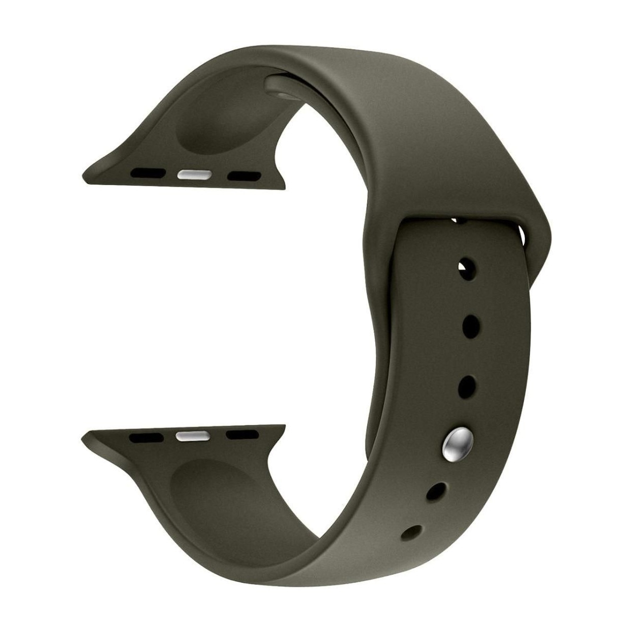 Curea din silicon pentru Apple Watch, compatibil cu dimensiunea 42/44 mm, Gri Carbune , BBL1782