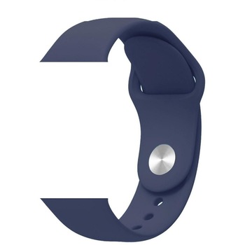 Curea din silicon pentru Apple Watch, compatibil cu dimensiunea 42/44 mm, Bleumarin, BBL1783 Curea din silicon pentru Apple Watch, compatibil cu dimensiunea 42/44 mm, Bleumarin, BBL1783