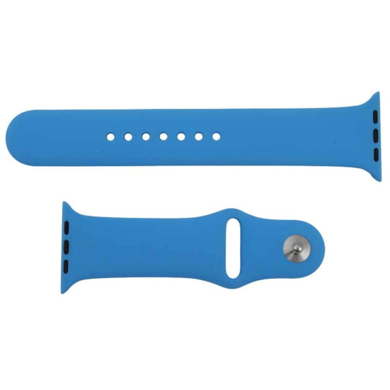 Curea din silicon pentru Apple Watch, compatibil cu dimensiunea 42/44 mm, Albastru, BBL1796
