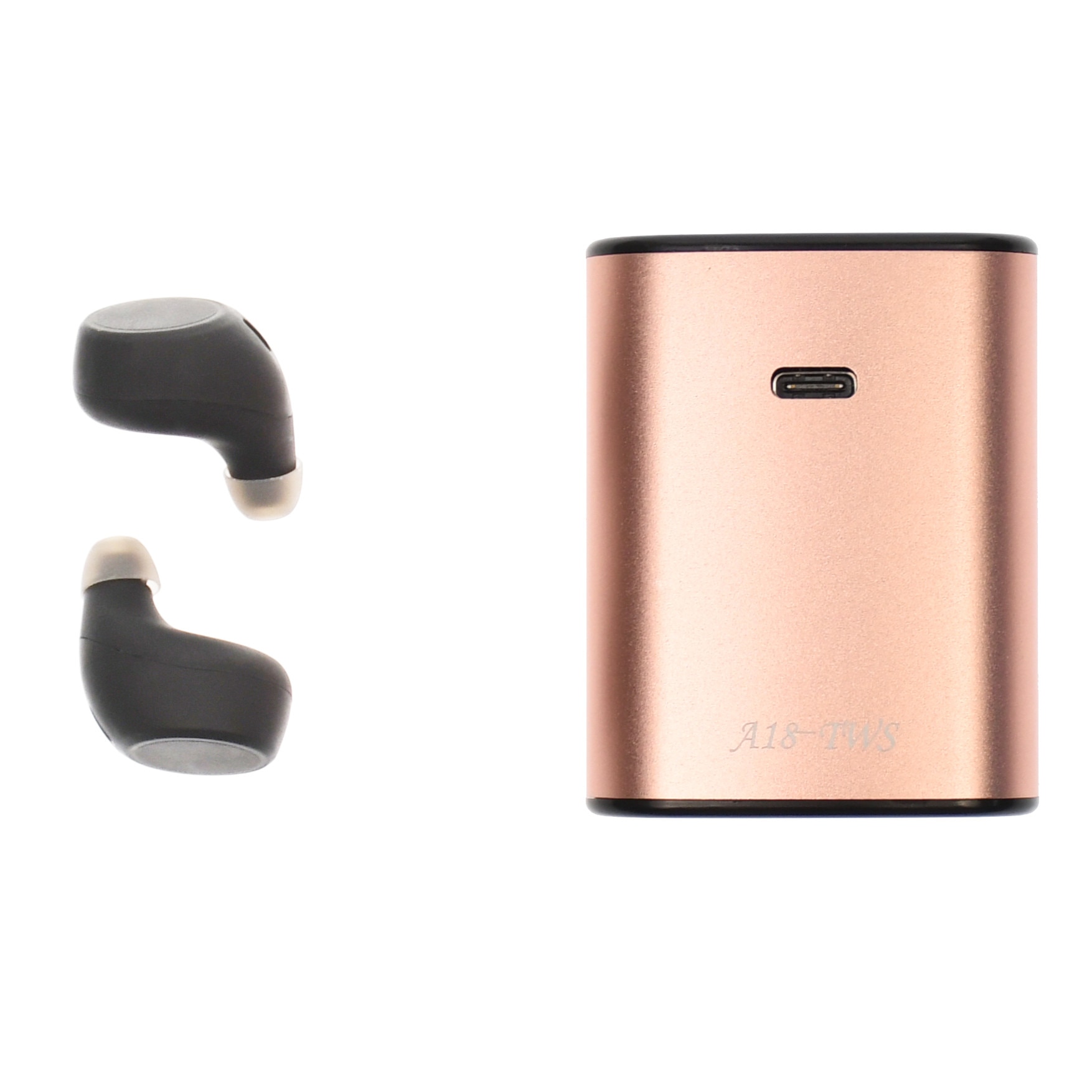 Casti bluetooth cu stand magnetic de incarcare, wireless, bluetooth 5.0 - A18TWS