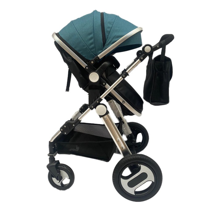 Реверсивна количка Krista, 2 в 1, Зелен/Черен