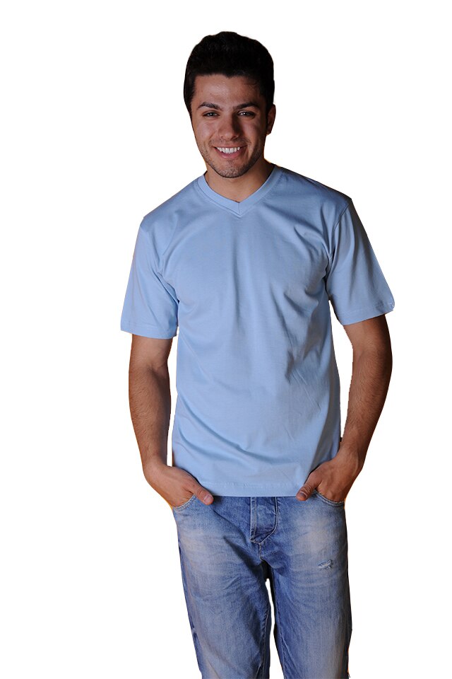 Tricou barbati cu maneca scurta, Tuareg, Model 2, Bleu