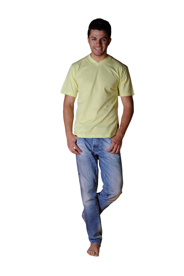 Tricou barbati cu maneca scurta, Tuareg, Model 2, Galben