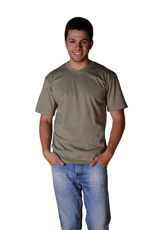 Tricou barbati cu maneca scurta, Tuareg, Model 2, Kaki