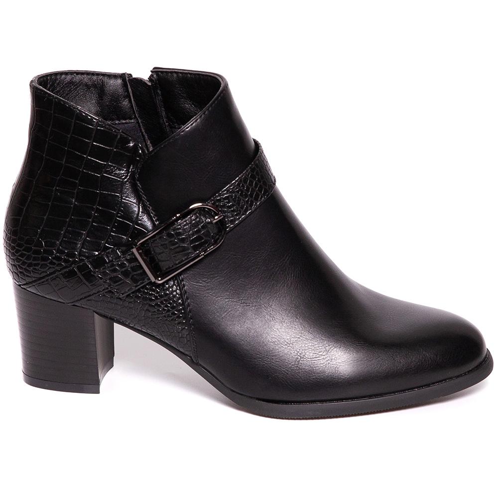 Botine dama Hebaly, Negru, Negru