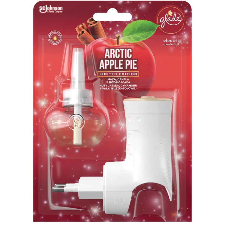 Odorizant electric pentru camera Glade Iarna, Mar & Scortisoara - Arctic Apple Pie, 20 ml