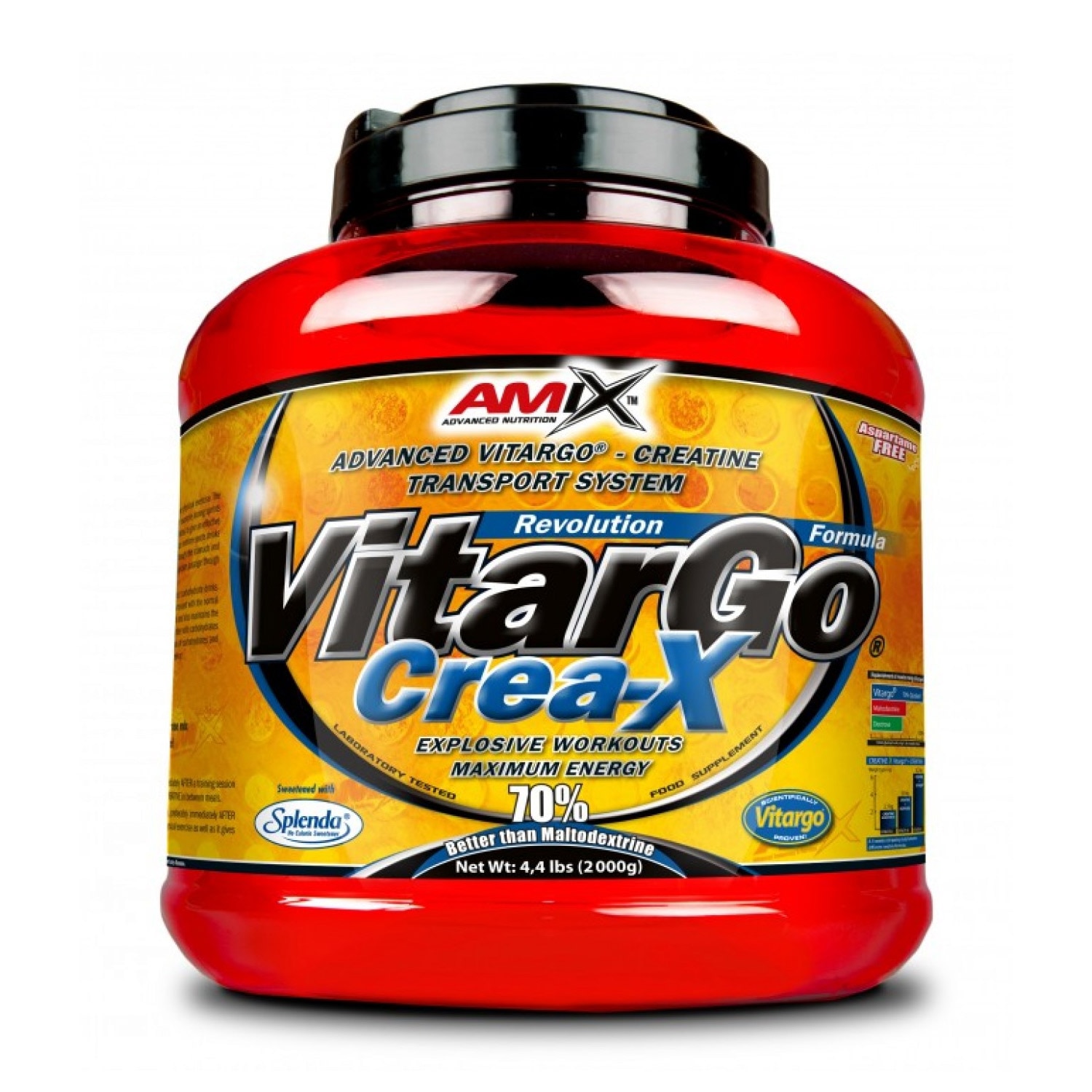 Supliment nutritiv Amix Vitargo pentru cresterea masei musculare Lamaie 2.000 Kg