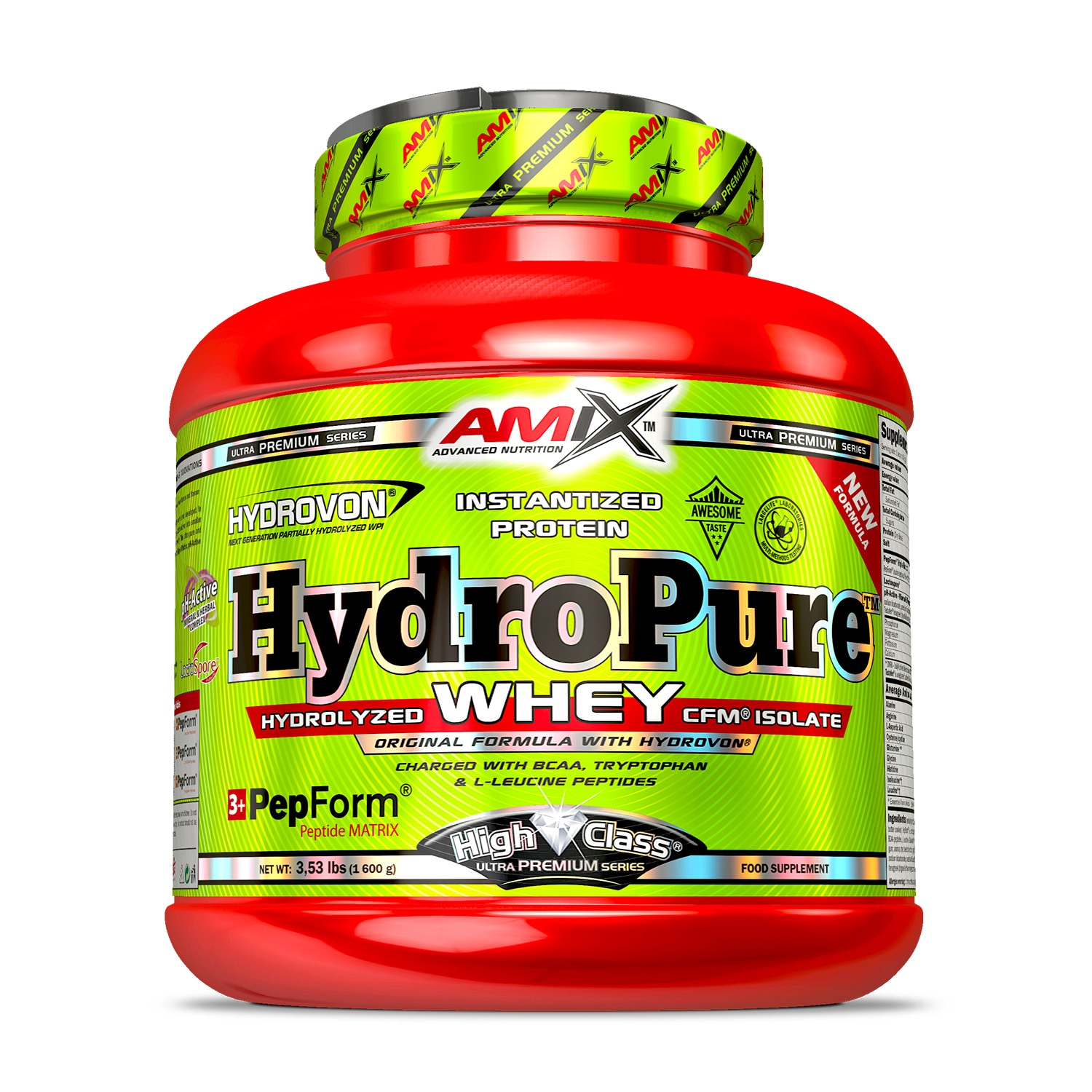 Izolat proteic Amix Hydropure Strawberry-Yogurt 1.600 Kg