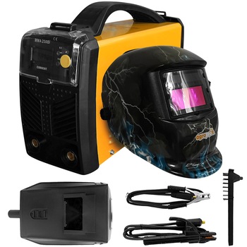 Set aparat sudura Profesional AgroPro 250 BI, inverter, MMA, 250A, tehnologie IGBT, IP 21, masca cu cristale lichide model Fulger AgroPro Set aparat sudura Profesional AgroPro 250 BI, inverter, MMA, 250A, tehnologie IGBT, IP 21, masca cu cristale lichide model Fulger AgroPro