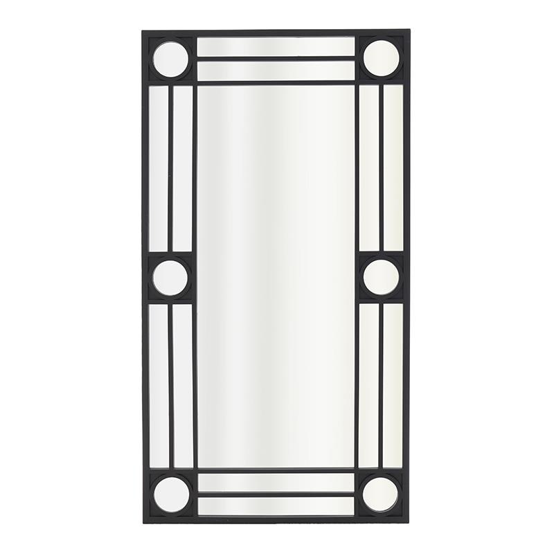 Oglinda rama plastic culoarea neagra dimensiuni 76x41Χ2 cm