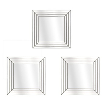 Set 3 oglinzi rama plastic culoare auriu antichizat dimensiune 25x25 cm Set 3 oglinzi rama plastic culoare auriu antichizat dimensiune 25x25 cm