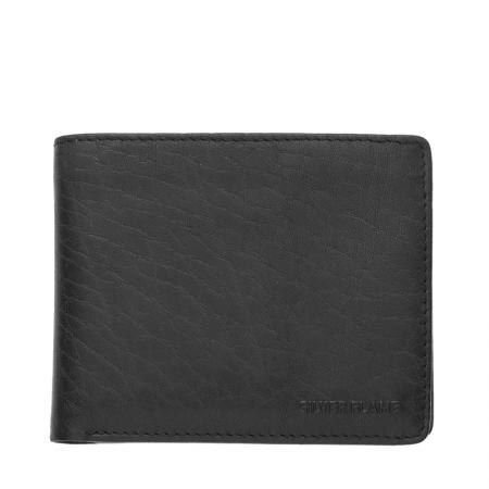 Portofel Silver Flame, SFT0602, Negru, Piele naturala