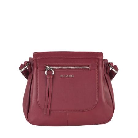 Geanta dama, RSL77126, Piele naturala, Rosu