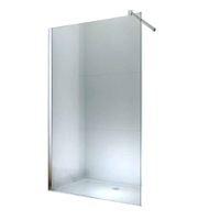paravan dus walk-in optima nobless silver  140x200 cm  8mm  sticla securizata  profil cromat imagen 53_0_
0