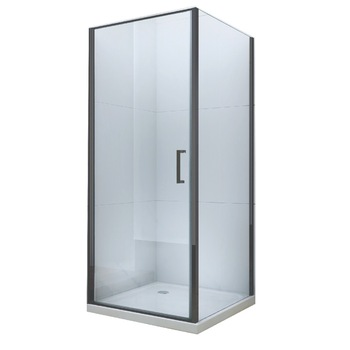 Cabina de dus Optima Urban Black , 90x90x195 , sticla securizata , montaj stanga Cabina de dus Optima Urban Black , 90x90x195 , sticla securizata , montaj stanga