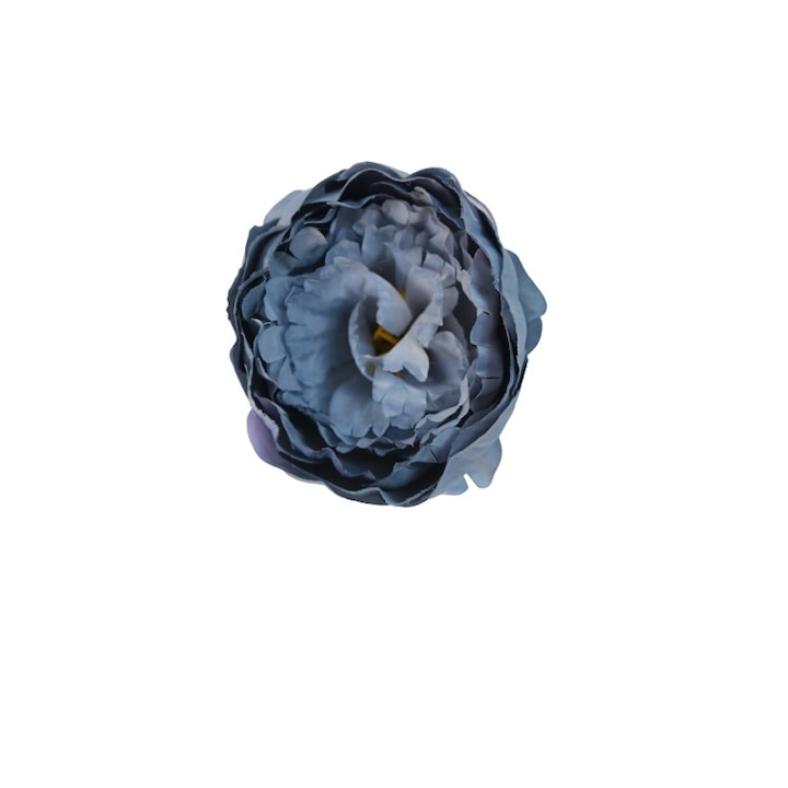 Set 12 x cap bujori, flori, Albastru, 10 cm