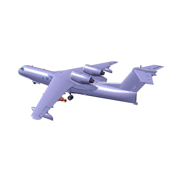 Macheta aeromodele de construit Zvezda Russian Multi-Role Amphibious Aircraft Beriev Be-200ES 1:144 ZVEZ 7034