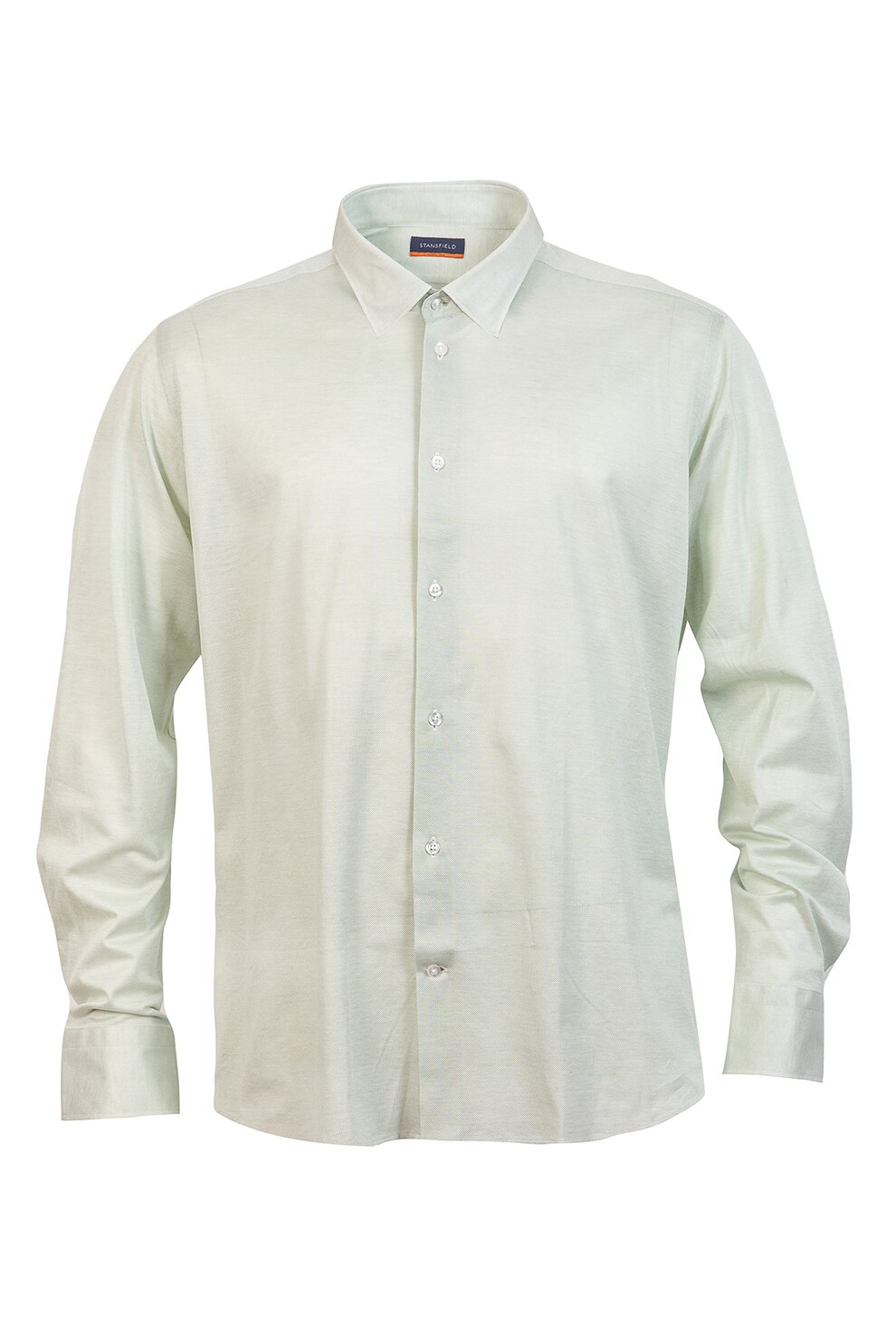 Stansfield, Camasa relaxed fit Oxford, Verde pal, XL