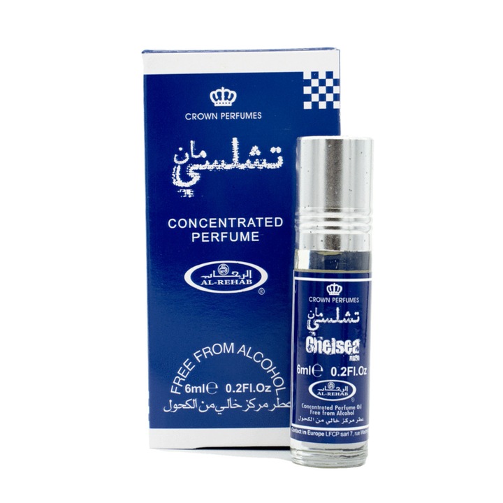 Al Rehab Chelsea férfi parfüm, virágos, fás illat, 6 ml