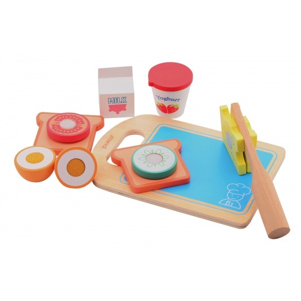 Set mic dejun din lemn, Joueco