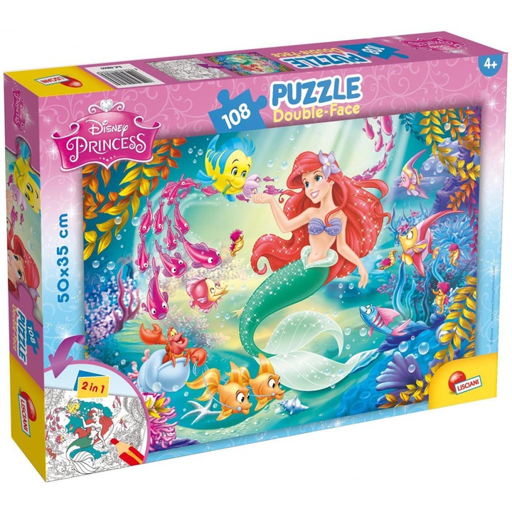 Пъзел Lisciani The Little Mermaid Plus DF, 108 части