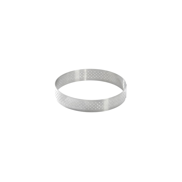 Forma perforata pentru tarta, inox, 10,5 cm - de Buyer