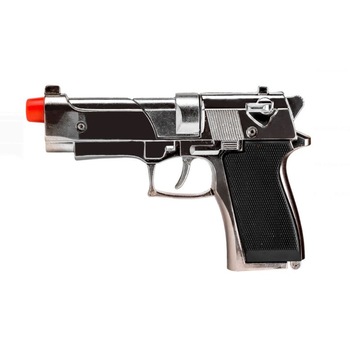 Pistol metalic de jucarie cu 8 capse, SG, 13 cm Pistol metalic de jucarie cu 8 capse, SG, 13 cm