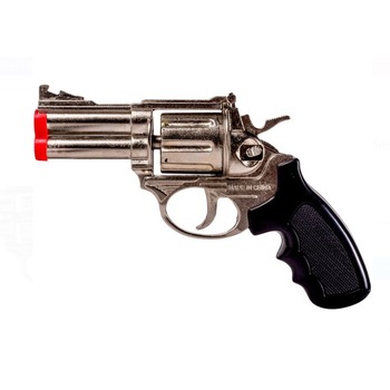 Pistol metalic cu butuc pentru 8 capse, SG, 15 cm Pistol metalic cu butuc pentru 8 capse, SG, 15 cm