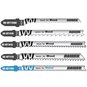 Set lame pentru fierastrau pendular 5 piese, Raider 155413 Set lame pentru fierastrau pendular 5 piese, Raider 155413