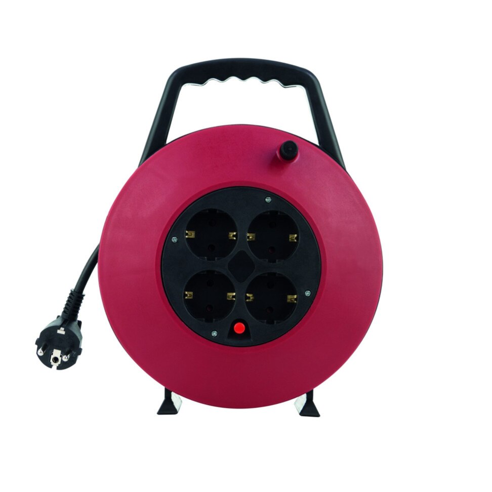 Tambur cu 4 prize , lungime 10 metri, ip20 , 1.5 mm,3500W