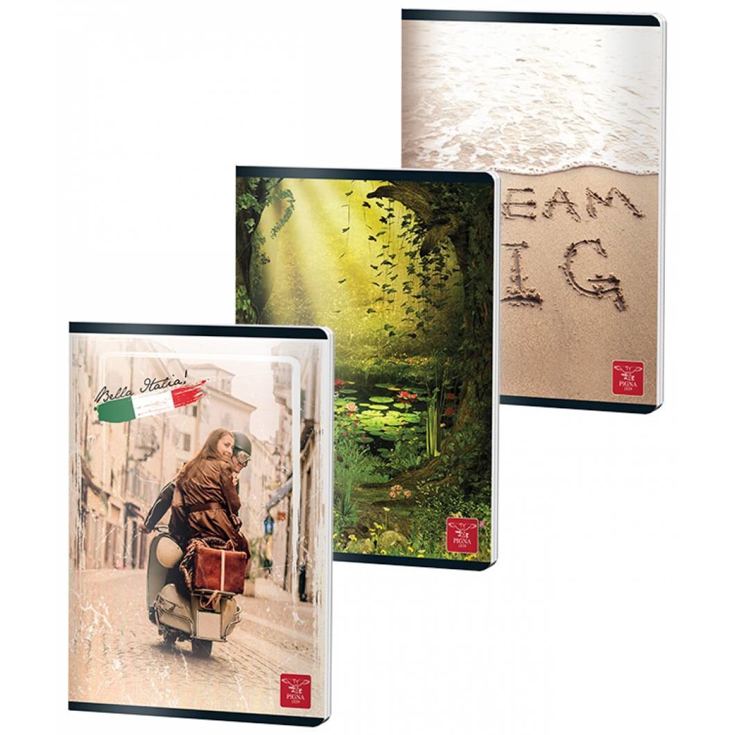 Set 5 caiete A5 Pigna Clasic, 80 file, Dictando