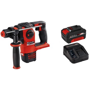Ciocan rotopercutor, Einhell Power X-Change HEROCCO 18 Li - Kit, 2.2 Nm, 18 Nm, diametru maxim in beton 20 mm + incarcator rapid si acumulator de 4.0 Ah Ciocan rotopercutor, Einhell Power X-Change HEROCCO 18 Li - Kit, 2.2 Nm, 18 Nm, diametru maxim in beton 20 mm + incarcator rapid si acumulator de 4.0 Ah