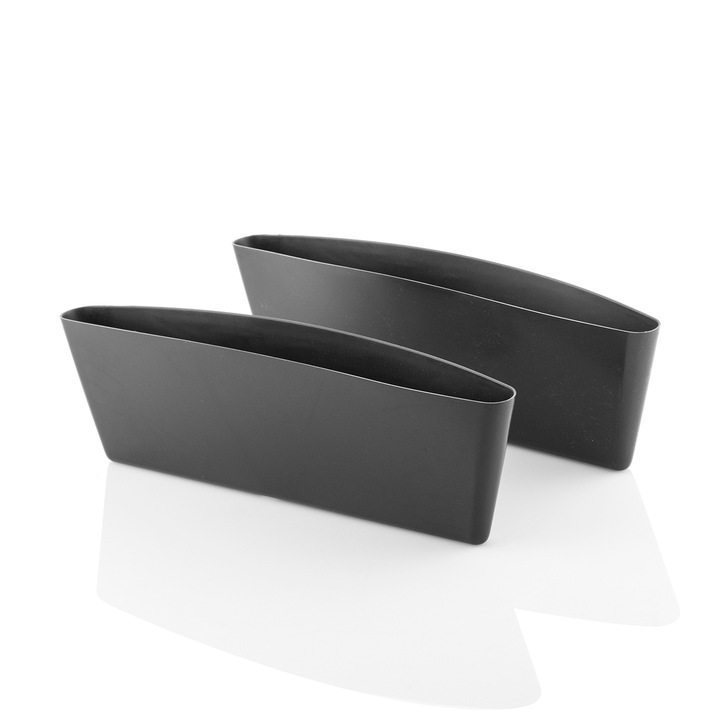 Set Organizator Auto, Innovagoods, Material: Pvc, Tip: Organizator, Universal: Versatil Si Reglabil, Principala Utilizare: Depozitarea Obiectelor, 37 x 11 x 6 cm, Negru, 2 Buc